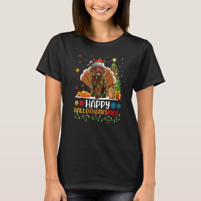Camiseta Toy Poodle Dog Happy Toy Poodle Hellothanksmas (Frente)