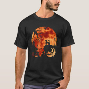 Camiseta Toy Poodle E Moon Halloween Costume Pumpkin