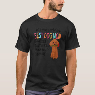 Camiseta Toy Poodle Melhor Cachorro Mãe Dia de os namorados