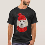 Camiseta Toy Poodle Red Winter Hat Christmas Scarf Dog<br><div class="desc">Toy Poodle Red Winter Hat Christmas Scarf Dog.</div>