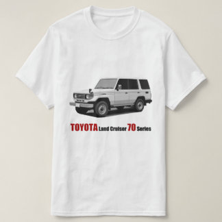 Camiseta Toyota aterra a série HZJ77 do cruzador 70