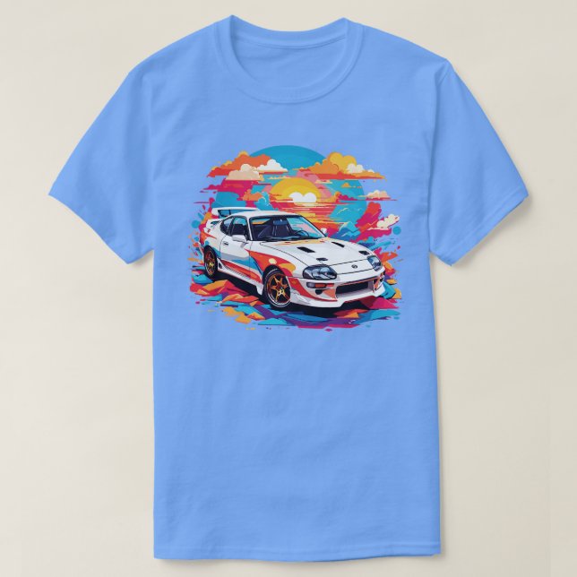 Camiseta Toyota branca Supra (Frente do Design)