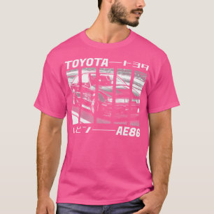 Camiseta Toyota Corolla Ae86 Levin Black 'N White 3 (Preto