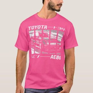 Camiseta Toyota Corolla Ae86 Levin Black 'N White 3 (Preto