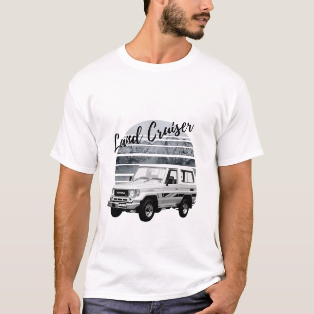 Camiseta Toyota Land Cruiser J70 Off-Road Car (Frente)