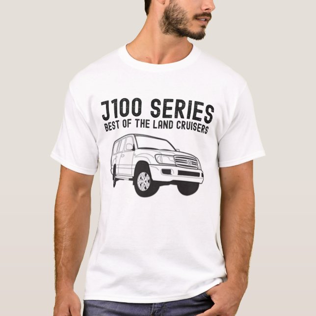 Camiseta Toyota Land Cruiser Retro J100 Off-Road Car (Frente)