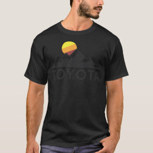 Camiseta Toyota Mountain Logo T Shirt Pequeno Peito Esquerd