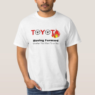 Camiseta Toyota: Mover-se para a frente