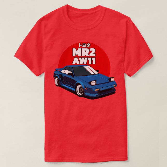 Camiseta Toyota MR.2 AW11 Retro (Frente do Design)