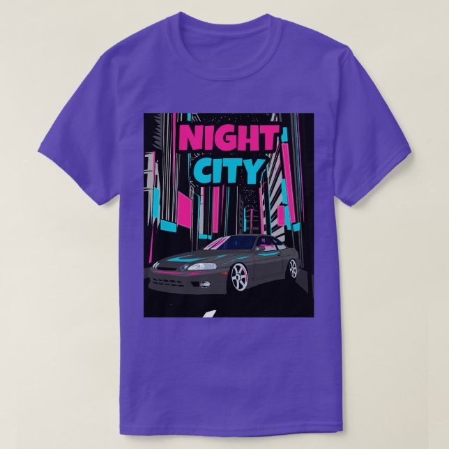 Camiseta Toyota Soarer Night City (Frente do Design)
