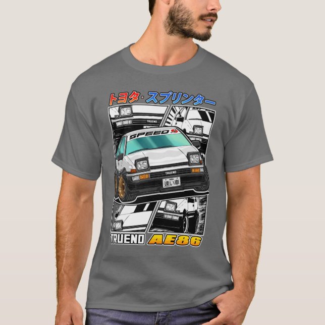 Camiseta Toyota Sprinter Trueno AE86 Street Racing (Frente)