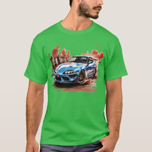 Camiseta Toyota Supra Mk4 Azul