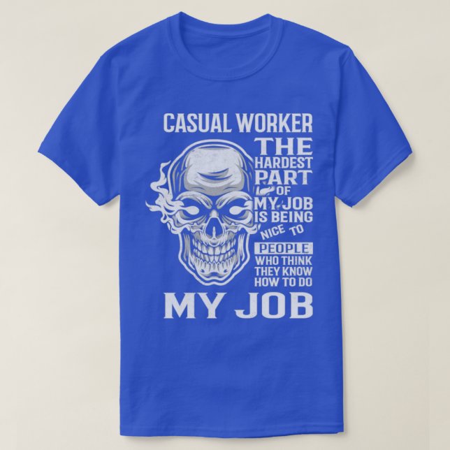 Camiseta Trabalhador Casual (Frente do Design)