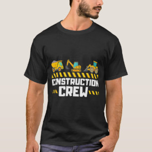 Camiseta Trabalhador da Equipe de Construção Escavadeira Me