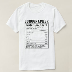 Camiseta Trabalhador da Equipe de Fatos Nutricionais de Son