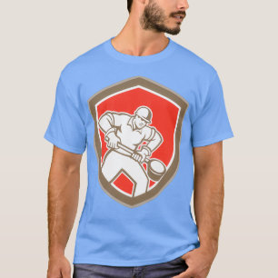 Camiseta Trabalhador Da Fundição Com Escada Retro T