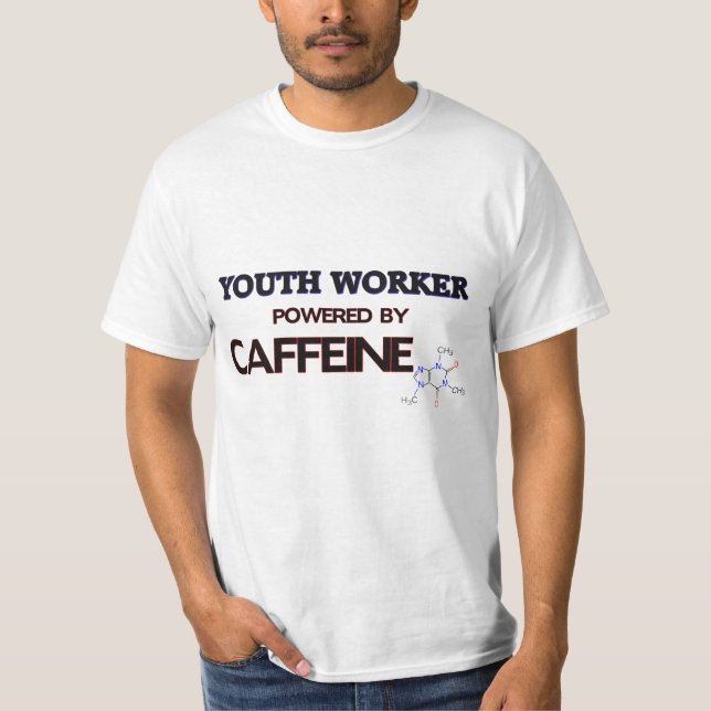 Camiseta Trabalhador da juventude psto pela cafeína (Frente)