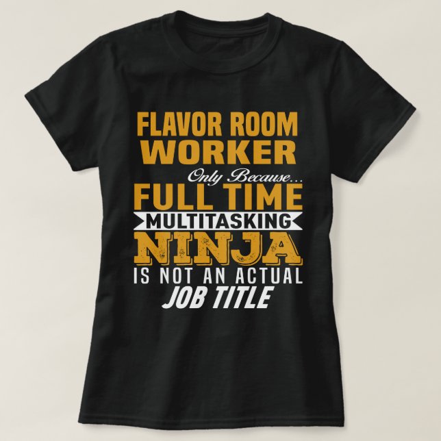 Camiseta Trabalhador da Sala Flavor (Frente do Design)