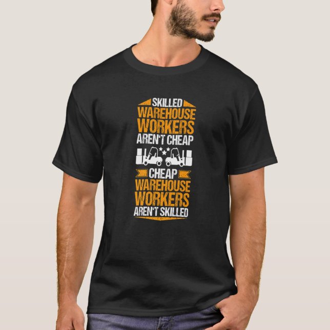 Camiseta Trabalhador de Armazém Qualificado (Frente)