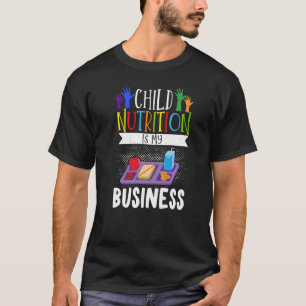 Camiseta Trabalhador de Café Escolar Almoço Dama de Comida 