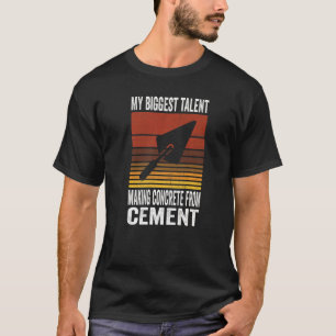Camiseta Trabalhador De Cimento De Construção Para Finaliza