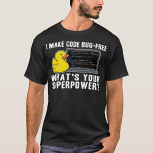 Camiseta Trabalhador de Codificação de Superpotência Enf