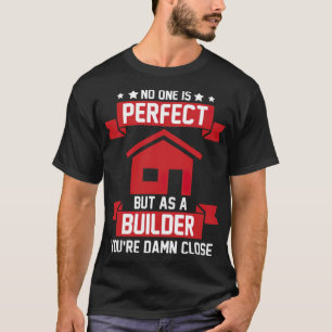 Camiseta Trabalhador de Construção de Edifício do Construto