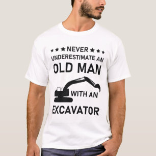 Camiseta Trabalhador de Construção de Escavador legal