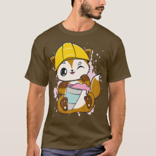Camiseta Trabalhador De Construção Fox Bebe Chá De Bolha Pa