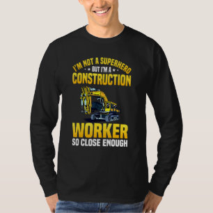 Camiseta Trabalhador de Construção Laboratório de Duro Cont