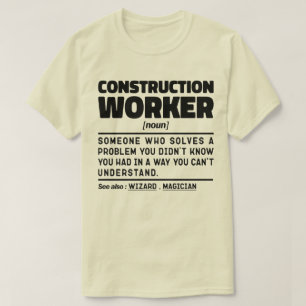 Camiseta Trabalhador de Construção Novo Pai Legal Presente