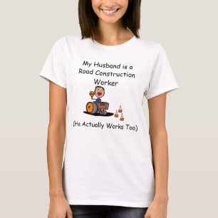 Camiseta Trabalhador de Construção Rodoviária