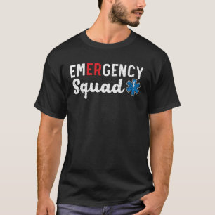 Camiseta Trabalhador de Cuidados de Saúde em Esquadrão de E