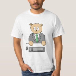 Camiseta Trabalhador de escritório em um laço verde