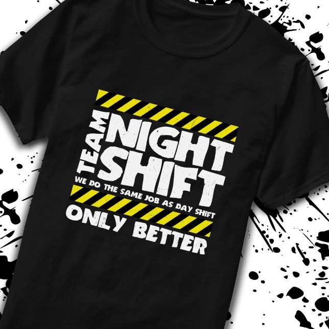 Camiseta Trabalhador de Fábrica do Team Night Shift - Traba (Criador carregado)