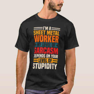 Camiseta Trabalhador de Metalagem do ferreiro metálico