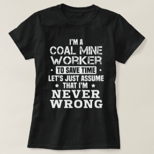 Camiseta Trabalhador de Minas de Carvão
