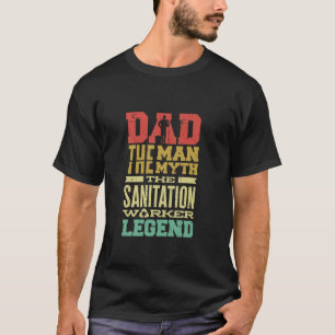 Camiseta Trabalhador de Saneamento Coleta de Lixo para o Di