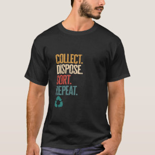 Camiseta Trabalhador de Saneamento Coletor de Lixo Trabalha