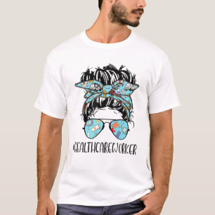 Camiseta Trabalhador de saúde Vivo Vidro Maluco Vidro Nurs