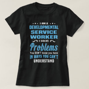 Camiseta Trabalhador de serviços de desenvolvimento