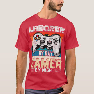 Camiseta Trabalhador por jogador de dia por fãs de jogos de