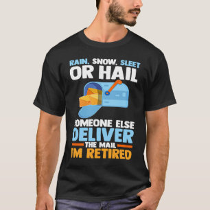 Camiseta Trabalhador Postal Aposentado Carteiro Chuva Neve