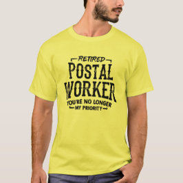 Camiseta Trabalhador Postal Aposentado Funny