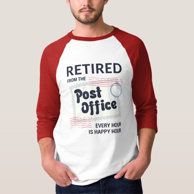 Camiseta Trabalhador Postal Aposentado, Mailman Funny (Frente)