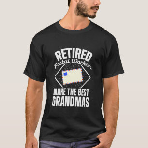 Camiseta Trabalhador Postal Aposentado Melhor Avó Mailman R