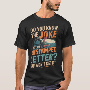 Camiseta Trabalhador Postal de Correspondência Não Carimbad