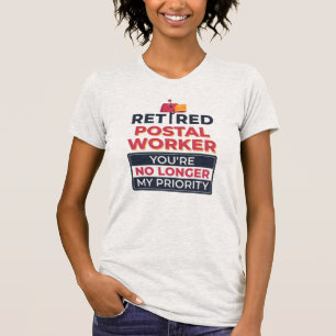 Camiseta Trabalhador Postal Reformado Não É Mais Minha Prio