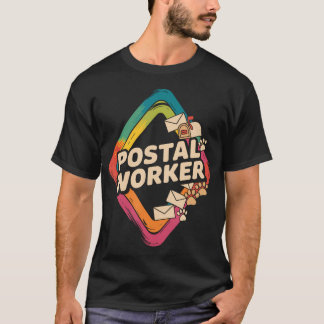 Camiseta Trabalhador Postal Retro Entregando Correspondênci
