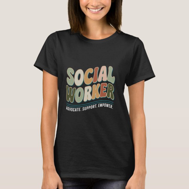 Camiseta Trabalhador Social Advogado Justiça Empoderar Trab (Frente)